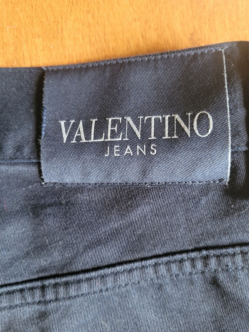 Vintage Valentino Jeans Men’s 34W 34L Black Straight Leg Made in Italy